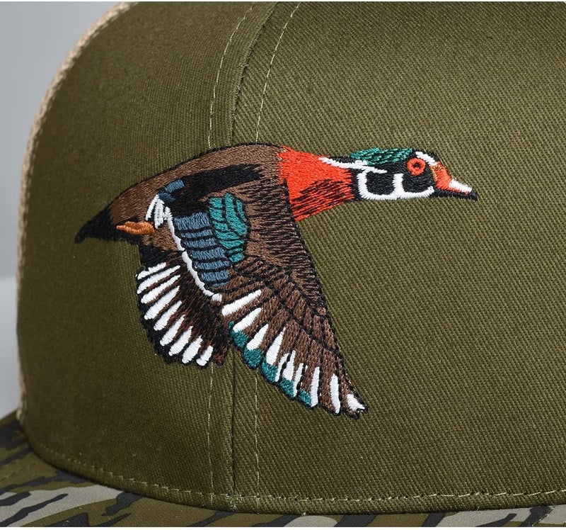EDTREK Outdoorsman Pro Trucker Breathable Mesh Performance Cap - Flat Brim Snapback Hat - Image 3